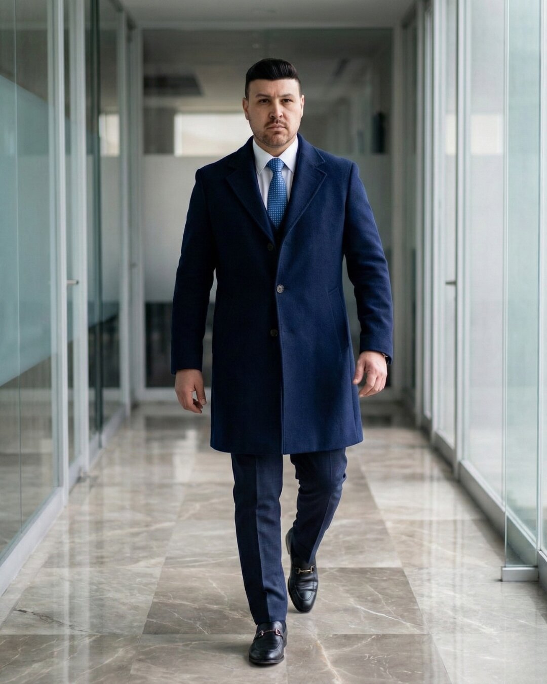 Dr. Alan Bueno Góis caminhando no escritório